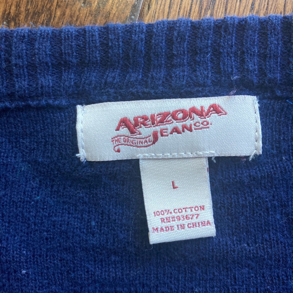 Blue Ombré Cardigan sweater | Large (Juniors/Girls) 100% cotton - Picture 3 of 6